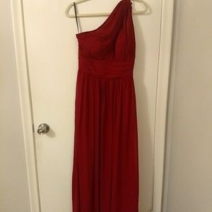 One Shoulder Illusion Dress Bridesmaids